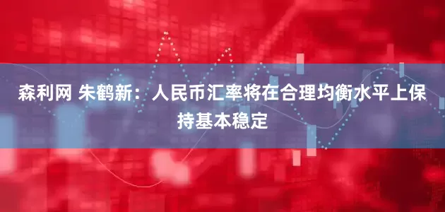 森利网 朱鹤新：人民币汇率将在合理均衡水平上保持基本稳定