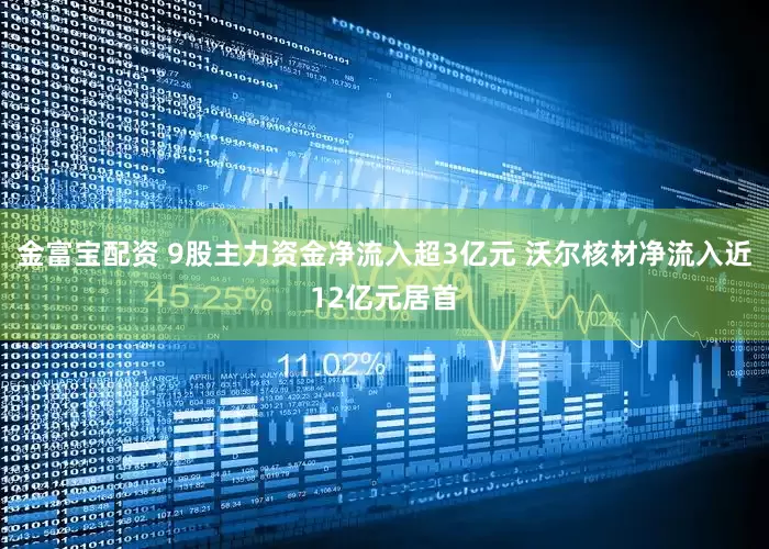 金富宝配资 9股主力资金净流入超3亿元 沃尔核材净流入近12亿元居首