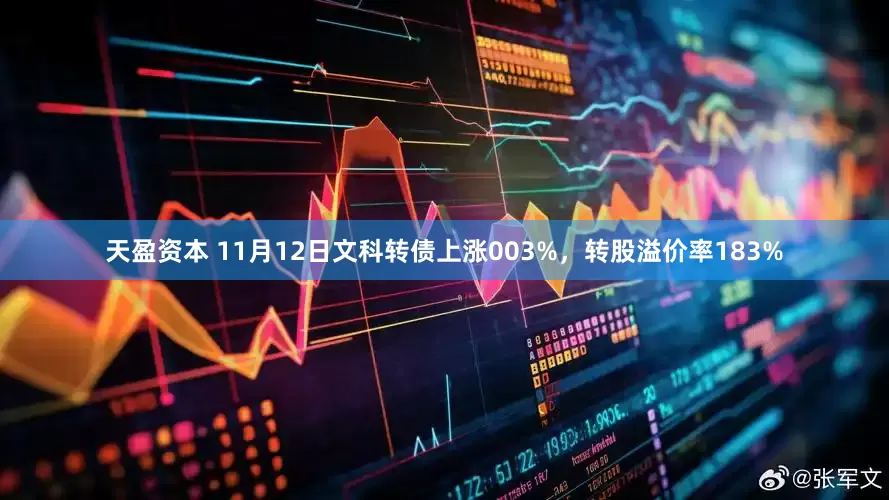 天盈资本 11月12日文科转债上涨003%，转股溢价率183%
